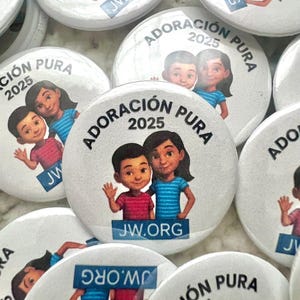 JW Pins- niños- Sofía y Caleb- Asamblea 2025- “Adoración Pura ”- Español- Pure Worship 2025