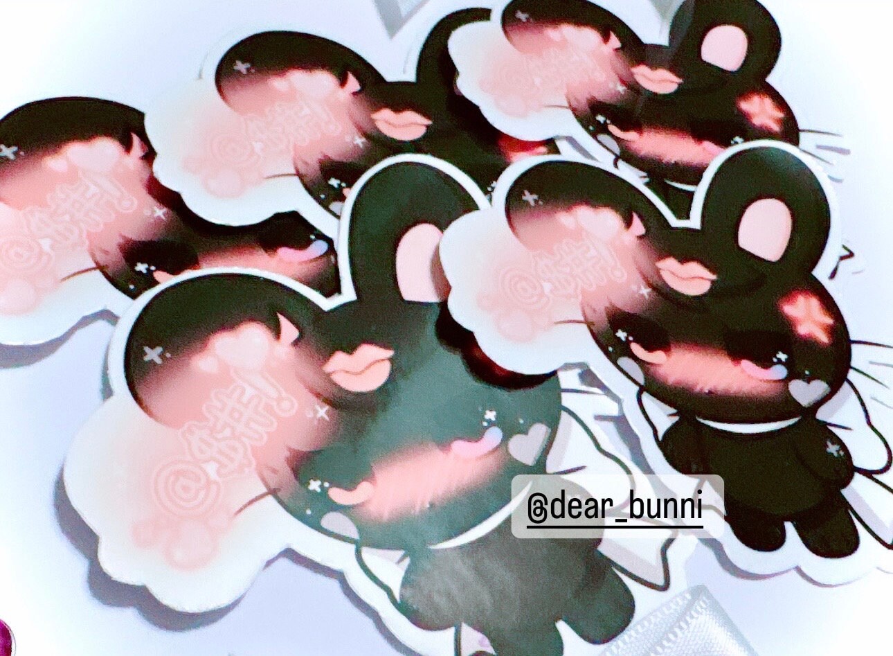 Kissy Angy Bunny Blushing Meme |kawaii Bunny Sticker 2.8 Inches ...