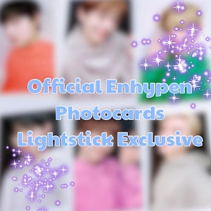 ENHYPEN - Official Photocards Lightstick Exclusive | Jay, Sunoo, Heeseung, Jake, Sunghoon, Niki