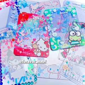 Decorated/Pre-Made TopLoaders| Kawaii, K-POP, Rainbow, Aesthetic, Holo | For mini photos and Photocards
