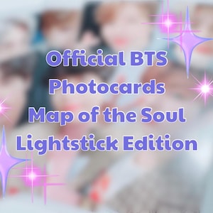 BTS - Official Map of the Soul Lightstick Photocards | RM, Yoongi, J-Hope, Jimin, Jin, V/Taehyung, Jungkook | OT7