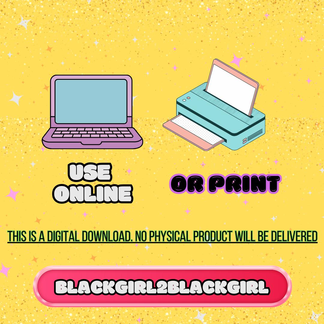 Black Girl Rage Page PLR Journal | Digi Journal | Journal Template ...
