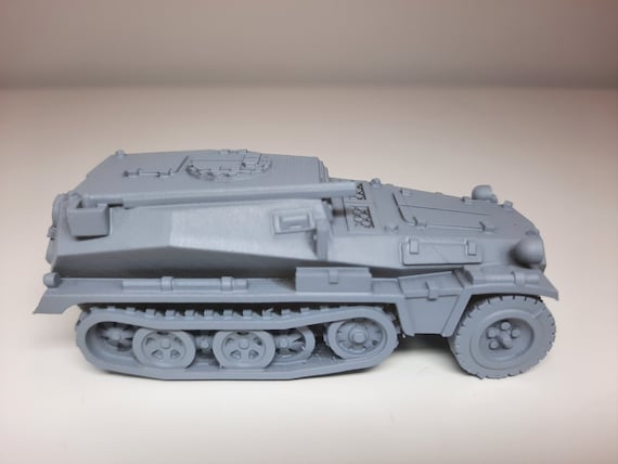 Modèle 3D SDKFZ 253 Beobachtungskraftwagen Allemand WWII - Échelles 1/56 à 1/100 - Résine - Neuf