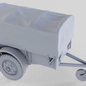 WWII US Ben Hur 1-Ton Trailer Diverse schalen Historisch Wargaming (Amerikaanse tarieven worden door ons vooraf betaald)