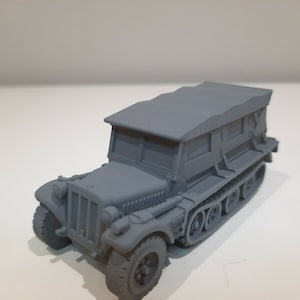 Tractor de artillería alemán Sd. Kfz 10 de la Segunda Guerra Mundial, varias escalas, juegos de guerra históricos