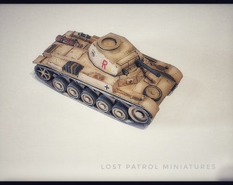 WWII German Panzer II Ausf C Tank Various Scales Historical Wargaming (US tariffs are pre-paid by us)