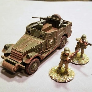 WWII US M3 Scout Car Various Scales Historical Wargaming (US tariffs are pre-paid by us)