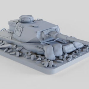 Blindé Allemand Panzer IV - Warlord Games - Bolt Action - 1/56 - Peint Et Assemblé - Pro