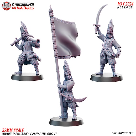 Figurines Janissaires Ottomans – Unité De 10 Archers – Échelles Variées – Jeu De Rôle Historique & Wargame