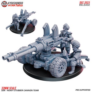 Sikh Heavy Stubber Cannon Artillery Team SF Wargaming