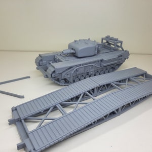 WWII Churchill AVRE SBG (Kleiner Kastenträger) Sturmbrückenpanzer Verschiedene Skalen Historisches Wargaming