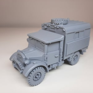 WWII Britse Fordson WOT2 radiotruck verschillende schalen historisch wargaming (Amerikaanse tarieven worden door ons vooraf betaald)