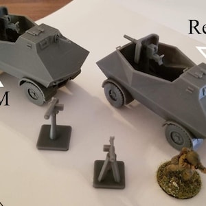 WWII Dutch Bratt Overwalwagen Armoured Car Various Scales Historical Wargaming