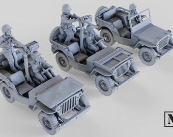 Les troupes américaines de la seconde guerre mondiale,2,les américains,jeep Photo Stock - Alamy