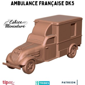 Battlegroup   French Ambulance Car DK5 12.99 (US tariffs are pre-paid by us)