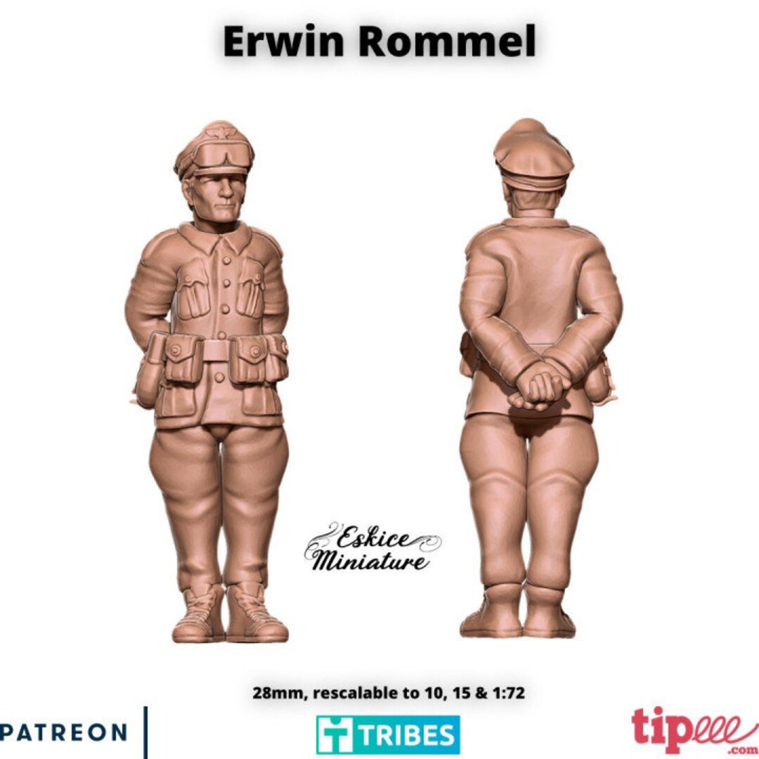 第二次世界大戦ドイツ軍エルヴィン・ロンメル将軍各種スケール歴史