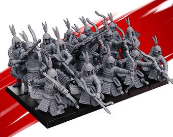 古代中国のカタイ翡翠戦士弓兵ユニット（10体）様々なスケールの歴史的