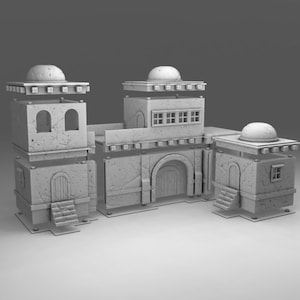 Terreno per wargame Complesso di edifici arabi Varie scale Wargame storico (le tariffe statunitensi sono prepagate da noi)