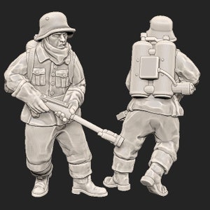 WWII Finnish Flamethrower (1 model) Various Scales Historical Wargaming