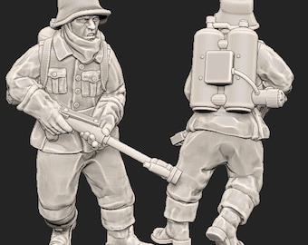 WWII Finnish Flamethrower (1 model) Various Scales Historical Wargaming