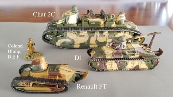 WWII French Char 2C Tank Various Scales Historical Wargaming (US