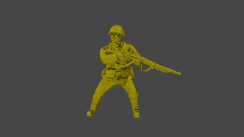 WWII Japanese Riflemen Squad (5 Models) Various Scales Historical ...
