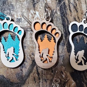 Bigfoot/Yeti/Sasquatch-sleutelhangers