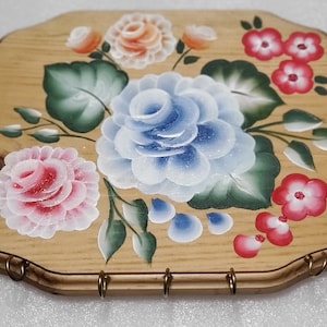 Hand Painted Wooden Key Holder