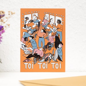 Postkarte "Toi Toi Toi" A6