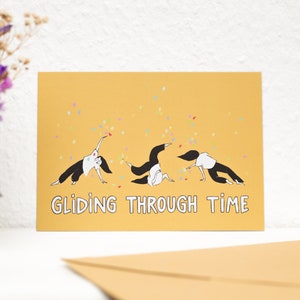 Postkarte "Gliding through time" A6