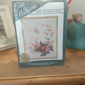 Kit De Broderie Crewel Vintage Dimensions - Coeurs Roses - Réf 2424 - Neuf