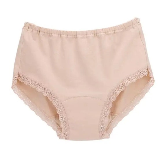 Women INCONTINENCE Underwear Cotton Period Pants WASHABLE With PAD Leak  Proof Panties Briefs Knickers 