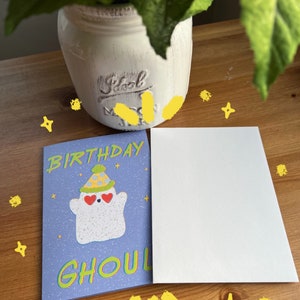 Birthday Ghoul Card Birthday Card Ghost Ghost Card Funny Birthday Card Spooky Card Greeting Card image 4