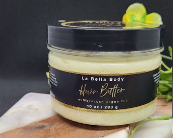 Handmade Hair Butter // All Natural // Scalp Moisturizer // Hair Care // Raw African Shea Butter