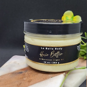 Handmade Hair Butter // All Natural // Scalp Moisturizer // Hair Care // Raw African Shea Butter