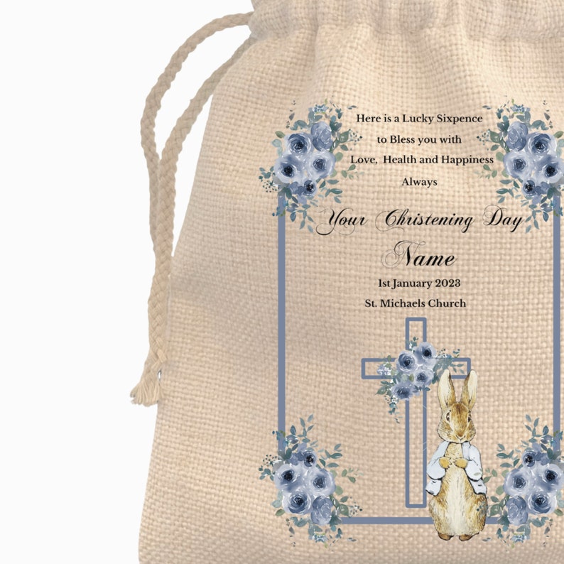 Baby Boy Christening Keepsake Gift Lucky Sixpence Etsy UK