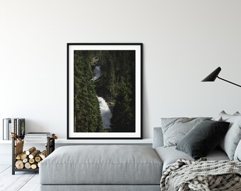 Krimml Waterfalls Print: Salzburg, Austria Landscape (Digital Print)