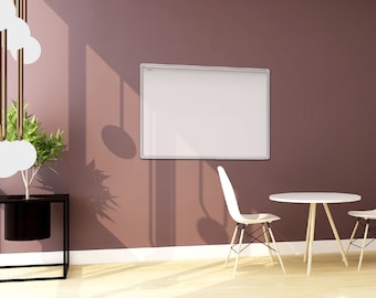 Whiteboard dry erase magnetic surface aluminium frame 60x40 cm PREMIUM EXPO