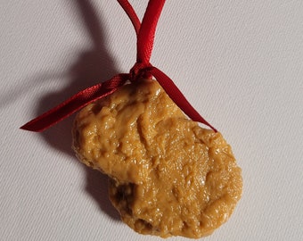 NEW Faux Chicken Nugget Christmas Ornament!  Merry Fried Chicken-mas!