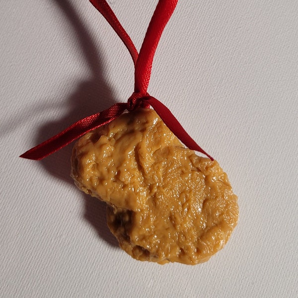 NEW Faux Chicken Nugget Christmas Ornament!  Merry Fried Chicken-mas!