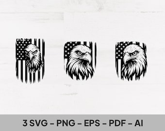 Eagle With American Flag Svg, American Flag Svg, Eagle Svg, Eagle Through Flag Svg, Eagle Shirt, USA Patriotic Svg, 4th of July Bundle