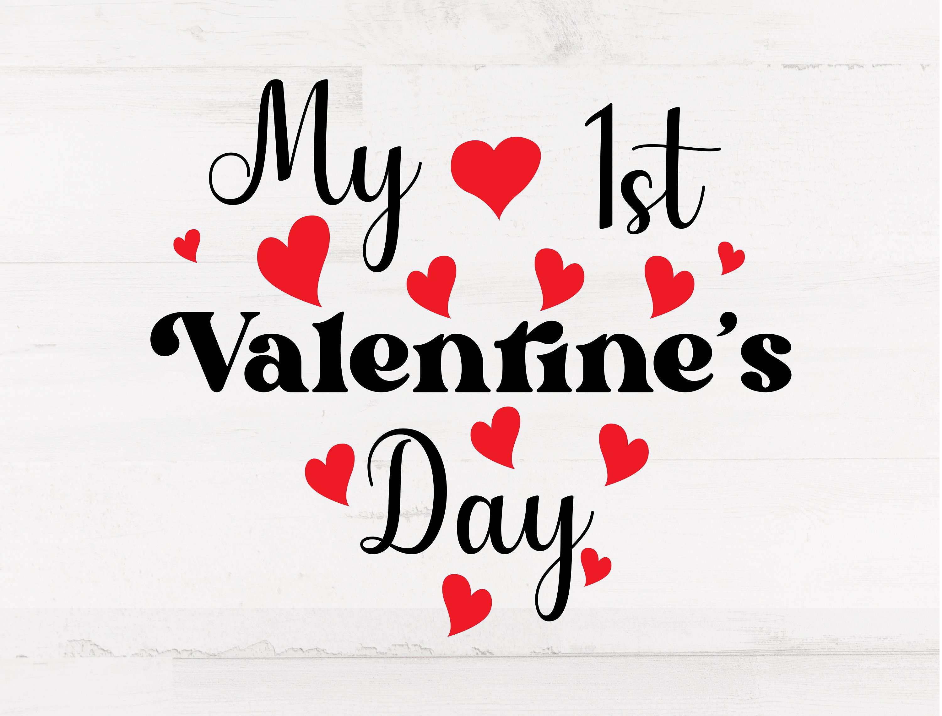 My First Valentine's Day SVG Bundle Png Sublimation Dxf - Etsy
