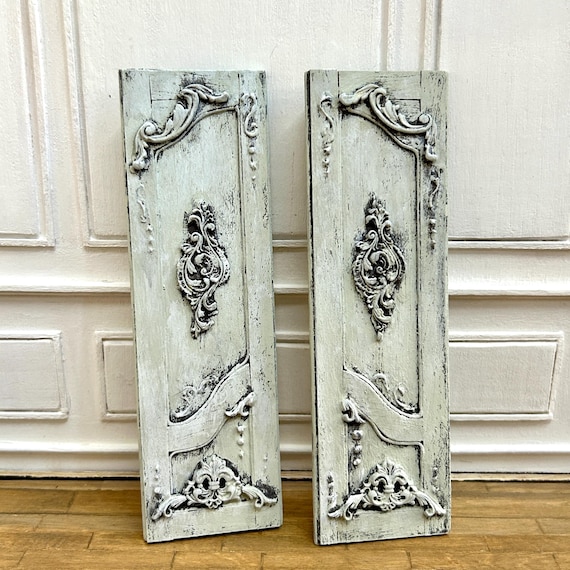 Handmade Miniature Doors 1:12 Scale, Vintage Dollhouse Interior Doors,  Shabby Chic Wooden Doors, Miniature Dollhouse Furniture