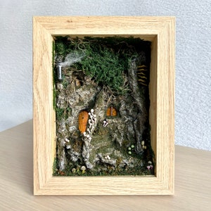 Magic Door Diorama Wall Art, OOAK Miniature Fairy Door, Home Decoration For Walls or Shelves, Miniature Housewarming Gift in 1:12 Scale