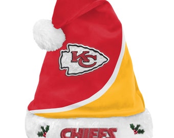 Kansas City Chiefs Adult Size Santa Hat - Etsy