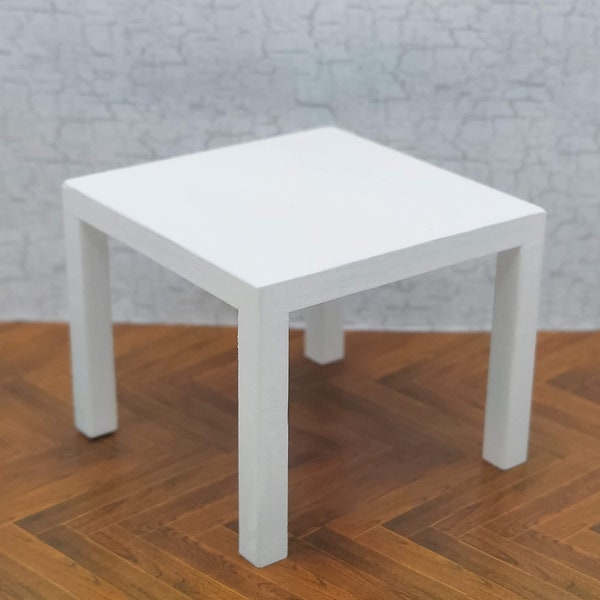 1:12 Scale Miniature Square Top Side Table Dollhouse Furniture