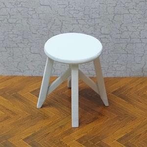 1:12 Scale Miniature Round Side Table Dollhouse Furniture
