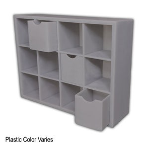 1:12 Scale Miniature 12 Cube Shelf Dollhouse Furniture (Unpainted)