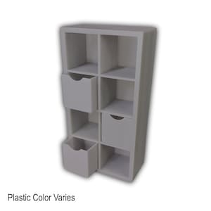1:12 Scale Miniature 8 Cube Shelf Dollhouse Furniture (Unpainted)