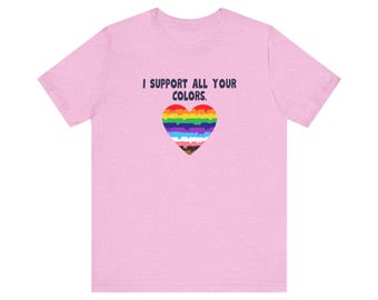 Pride Heart T-Shirt: Unisex LGBTQ+ Equality Tee
